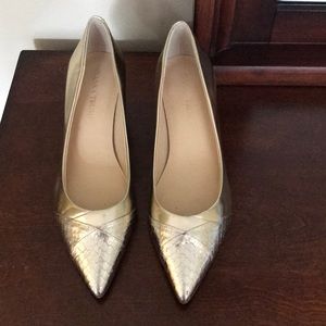 Gold Ivanka Trump Heels